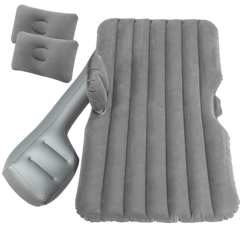 (image for) 138x85cm Car Air Inflatable Travel Mattress Back Seat Bed Multifunctional Sofa Air Bed Pillow With Air Outdoor Camping Mat